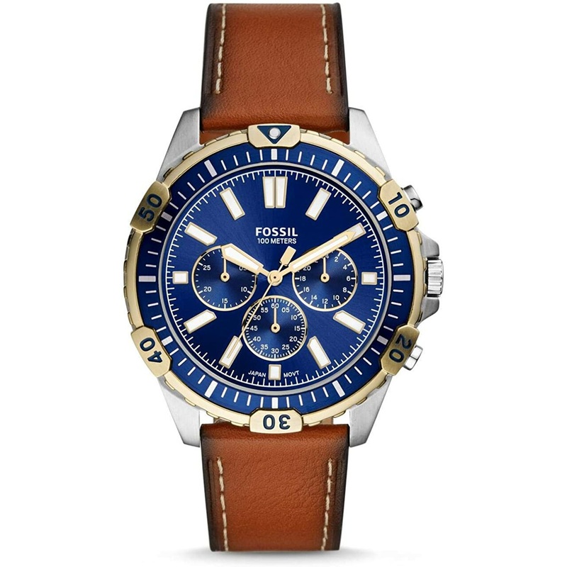 Fossil Chronograph Blue Dial Mens Watch FS5625