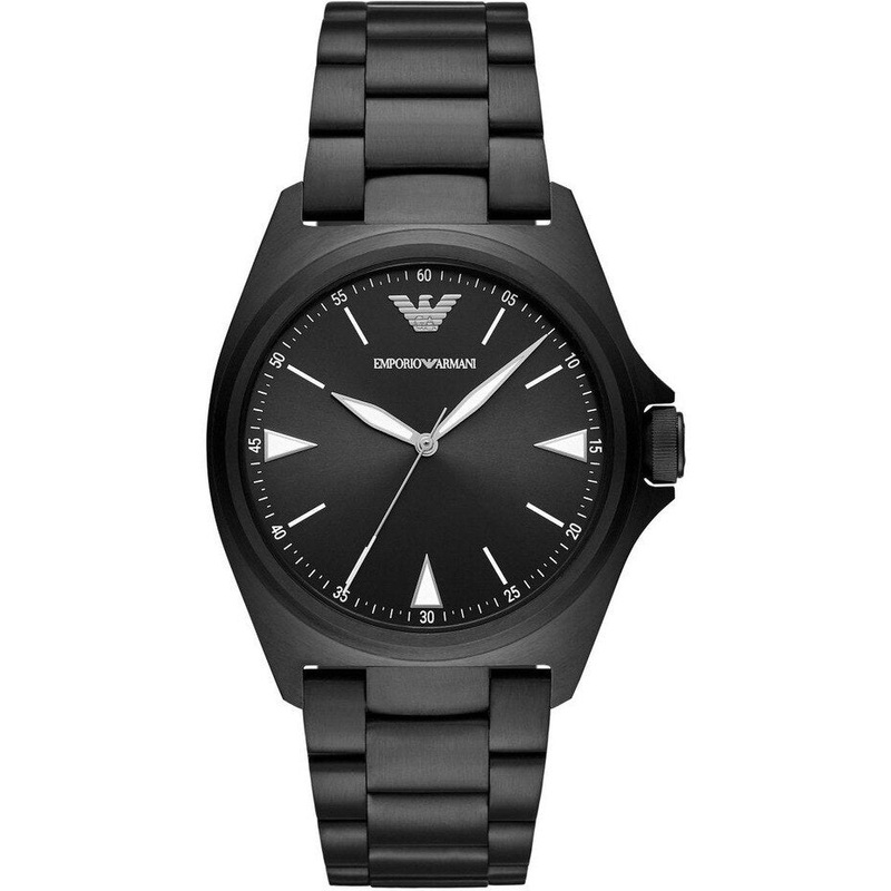 Armani Men's Sleek Black Watch 40mm Dial Water Resistant AR11257