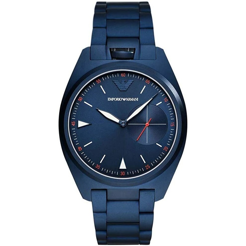 Emporio Armani Men's Stainless Steel Watch with Blue Dial AR11309