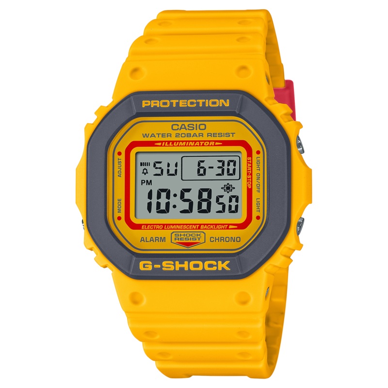 G-Shock 5600 Series '90s-inspired colourful' Yellow DW5610SC-2D