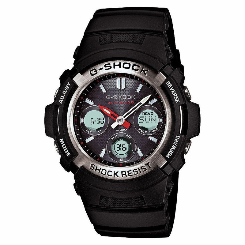 G-Shock Awgm100-1Acr Tough Solar Atomic Black Resin Sport Mens Watch