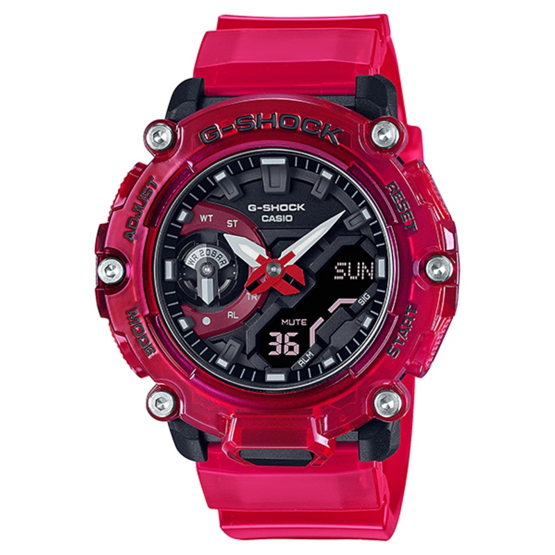 G-Shock DUO Carbon Sound Wave Transparent Mens Watch GA2200SKL-4A