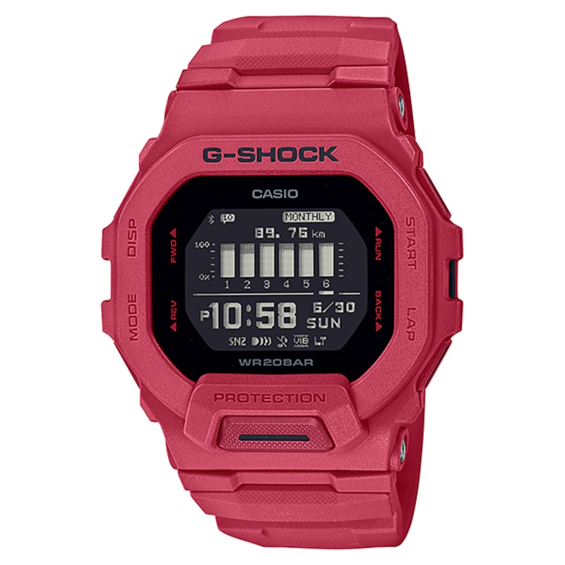 G-Shock G-Squad Distance Data Watch GBD200RD-4D