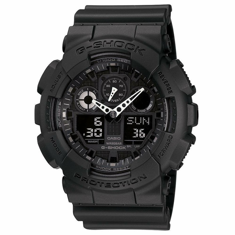 G-Shock Military Matte Black Men's Watch GA100-1A1