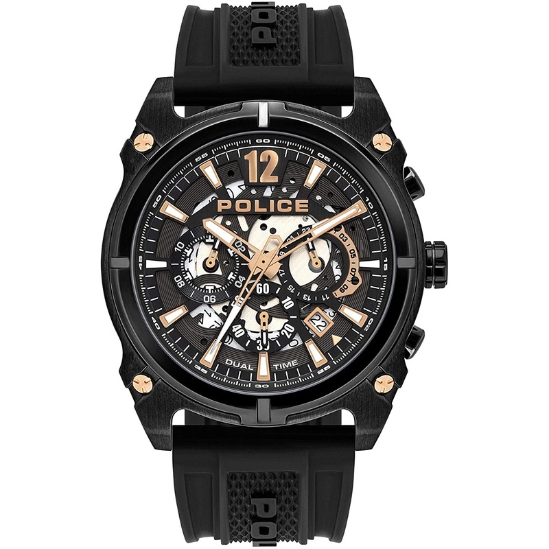 Police Antrim Black Silicone Watch PL.16020JSB/61P
