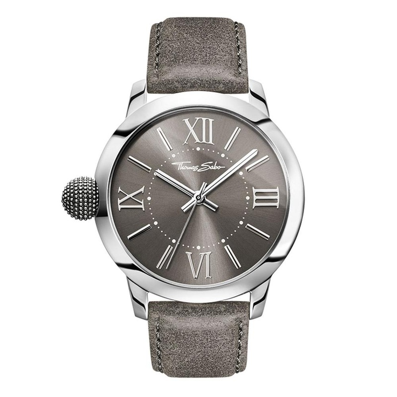 Thomas Sabo Karma Grey Leather Mens Watch