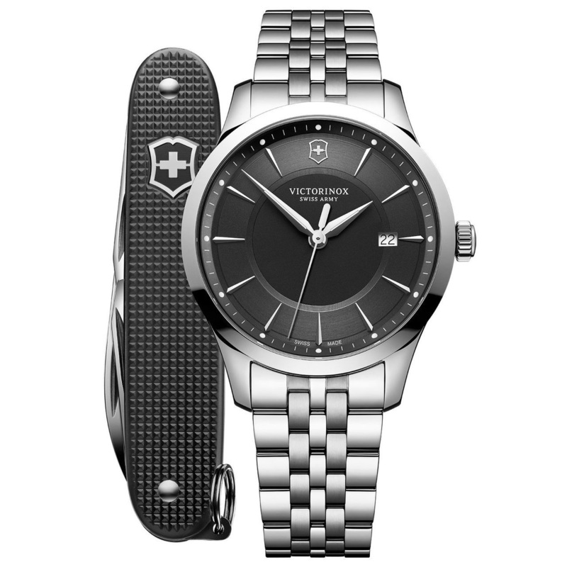 Victorinox Alliance Black Dial Stainless Steel 241801.1 Mens Watch