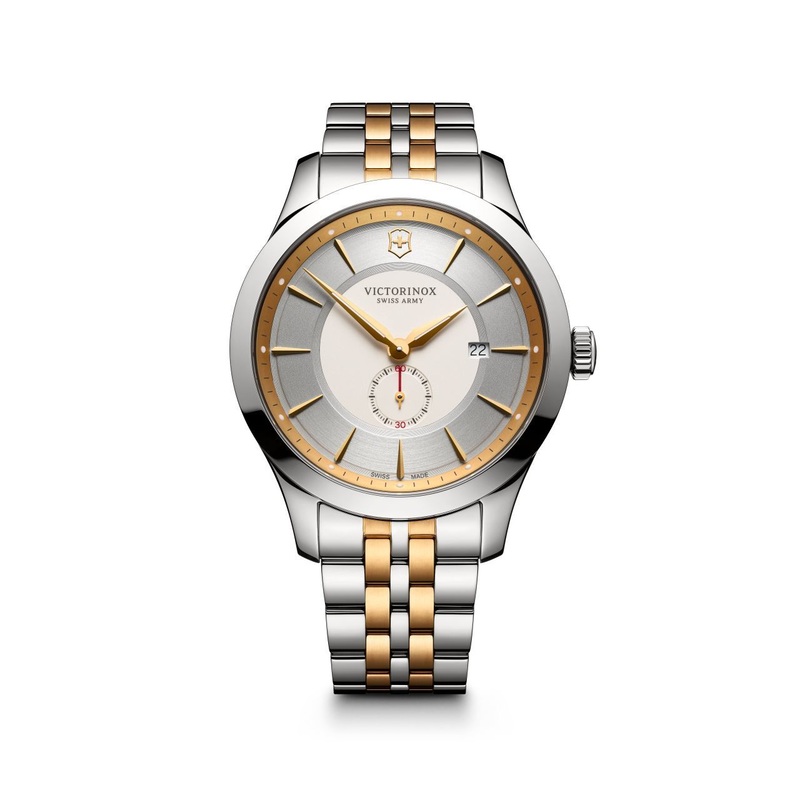 Victorinox Alliance Grey Dial Two-Tone Mens Watch