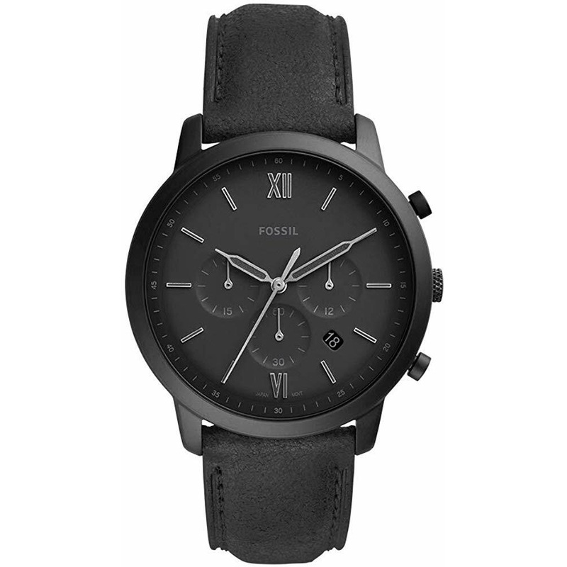 Fossil Neutra Analog Black Dial Mens Watch FS5503