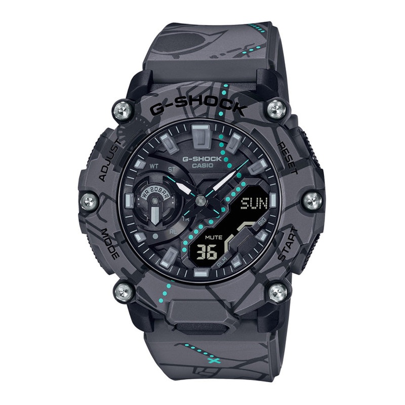 G-Shock Black Resin Band Watch GA2200SBY-8A