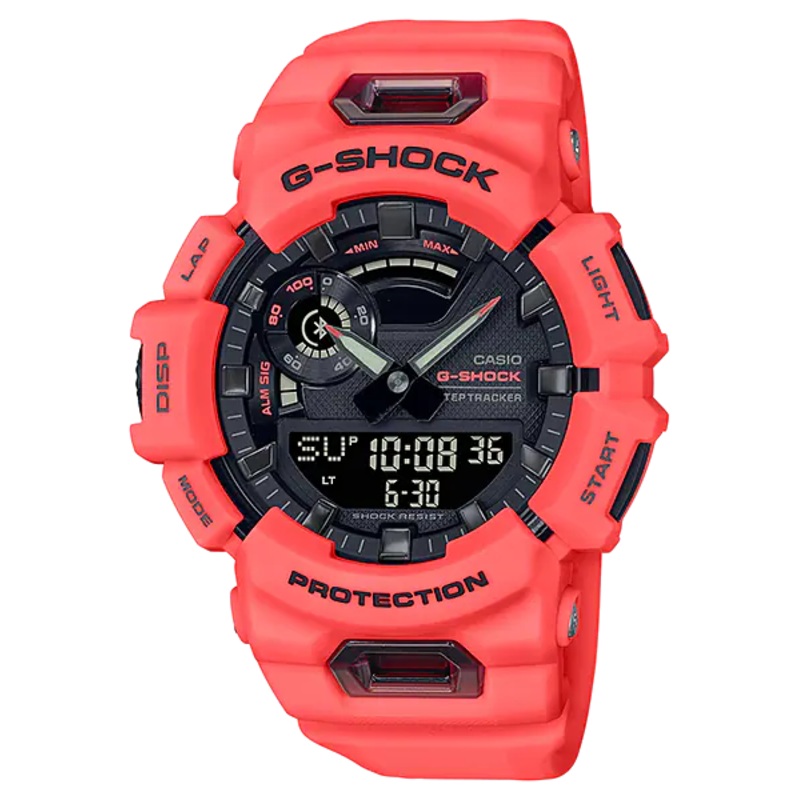 G-Shock G-Squad Red Resin Band Watch GBA900-4A
