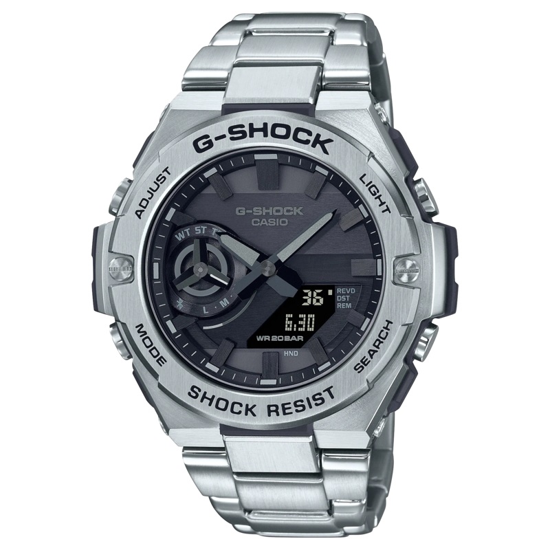 G-Shock G-Steel Solar Stainless Steel Band Watch GSTB500D-1A1