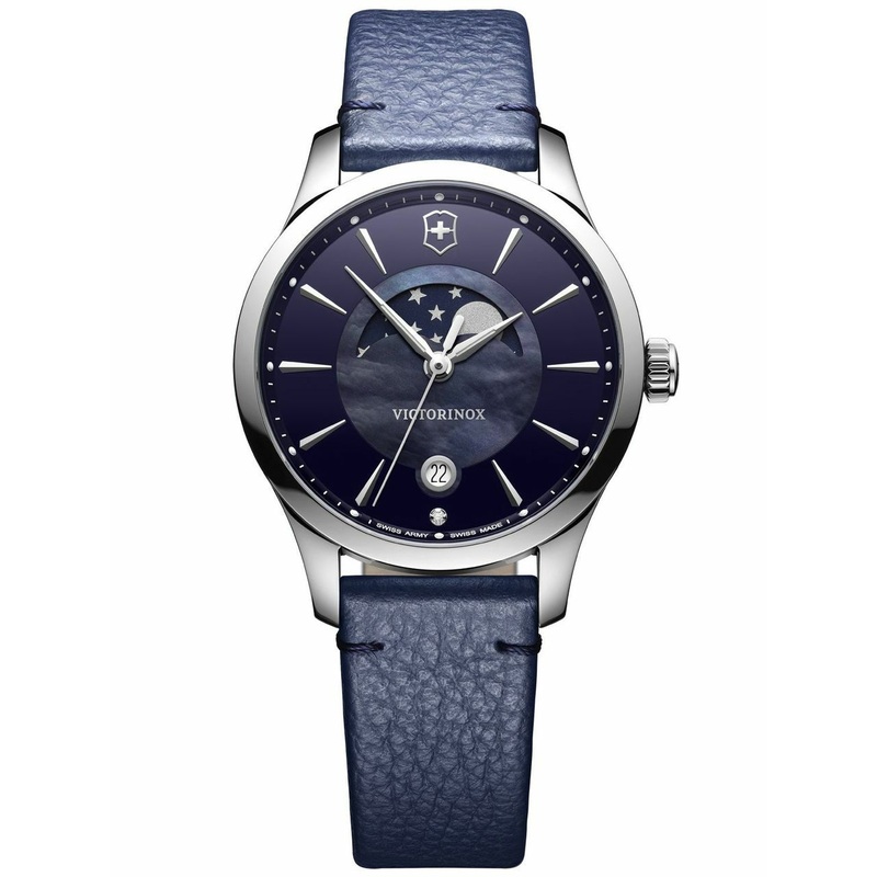Victorinox Alliance Blue Mother Of Pearl Dial Womens Watch