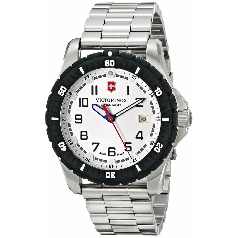 Victorinox Swiss Army Maverick Sport White Dial Stainless Steel Mens Watch
