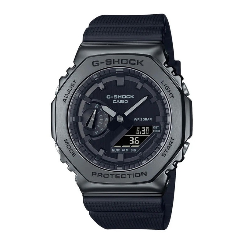 G-Shock Black on Black Metal GM2100BB-1A