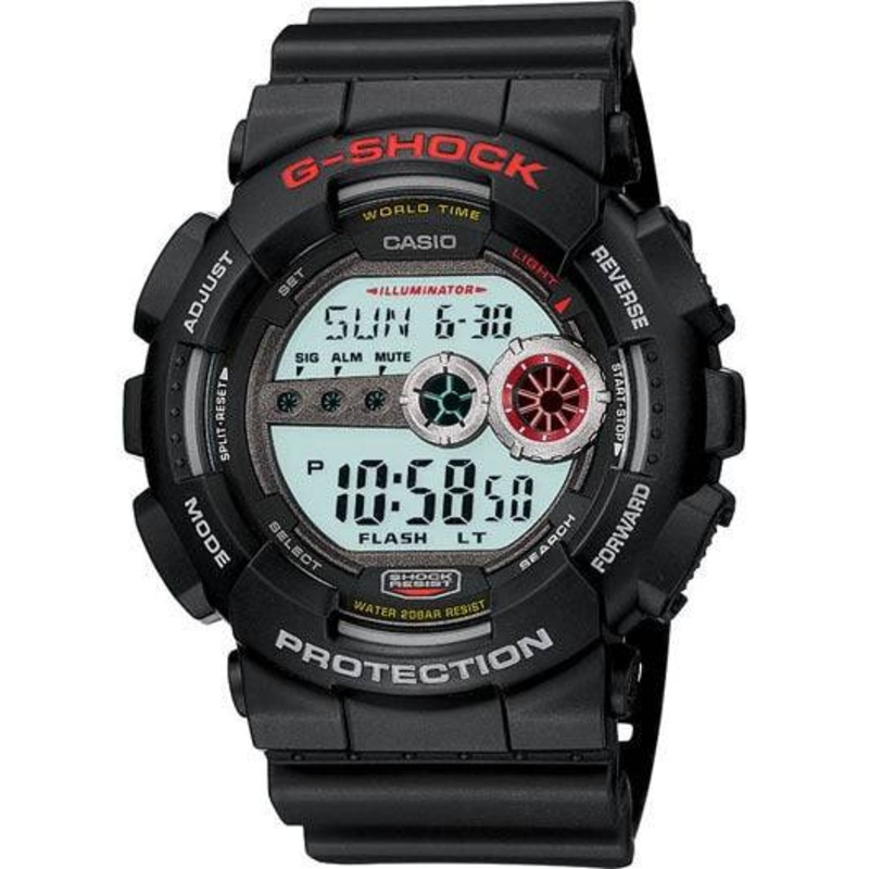 G-Shock Chronograph Watch with Super LED Display GD100-1A
