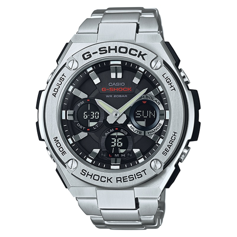 G-Shock G-Steel Solar-Powered Men's Resilient Watch GSTS110D-1A