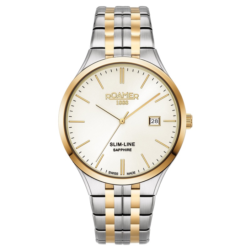 Roamer Slim-Line Classic Two-Tone 40mm Watch 512833 47 35 20