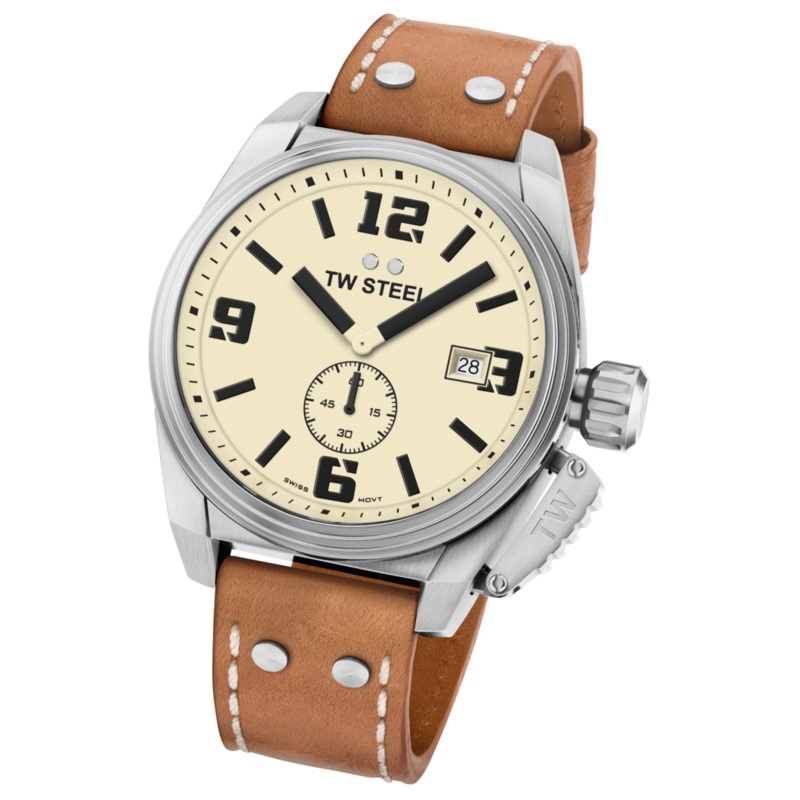 TW Steel Canteen Beige Dial Watch TW1000