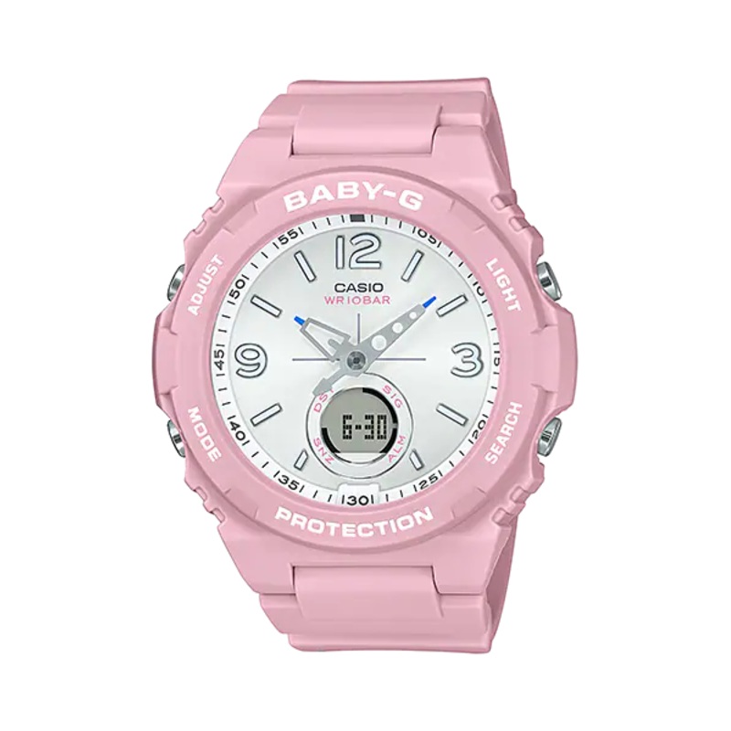 Baby-G Digital Analog Pink Resin Band Watch BGA260SC-4A