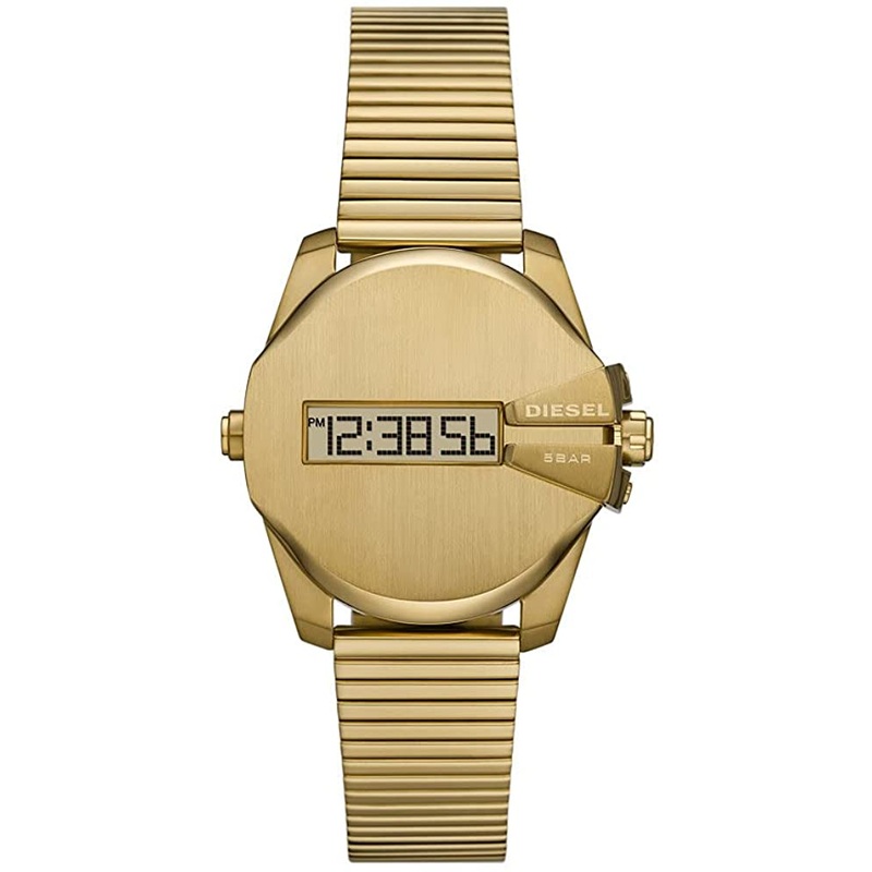 Diesel Baby Chief Digital Gold Stainless Steel Womens Watch DZ1961