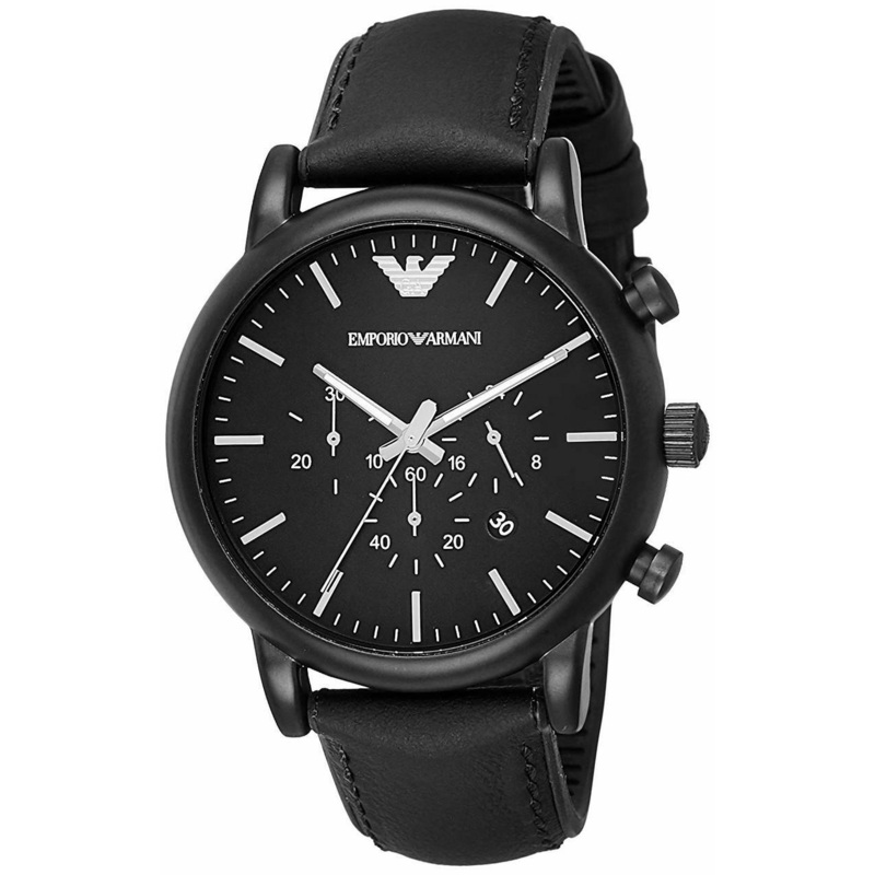 Emporio Armani Men's Black Chronograph Watch AR1970
