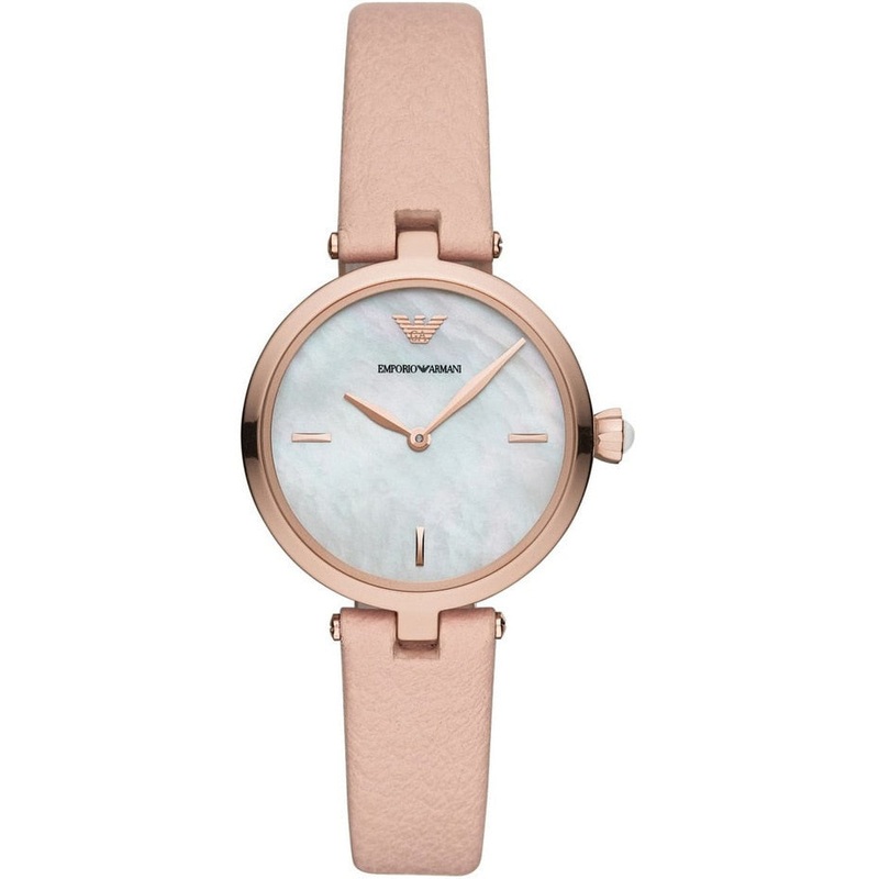 Emporio Armani Women's Arianna Nude Leather Watch AR11199