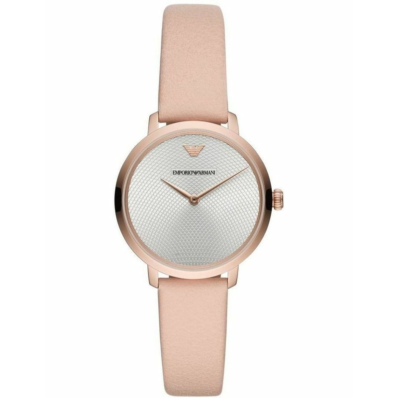 Emporio Armani Women's Quartz Watch with Stainless Steel and Leather AR11160