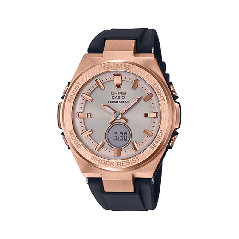 G-MS Rose Gold Solar Womens Watch MSGS200G-1A