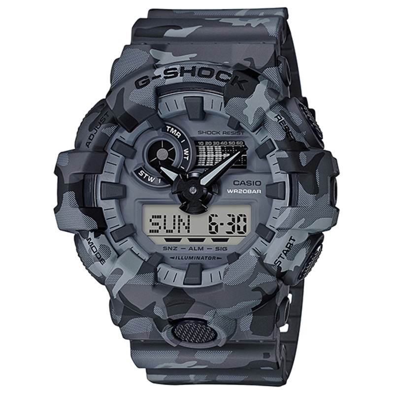 G-Shock Duo Camo Series Grey Watch GA700CM-8A