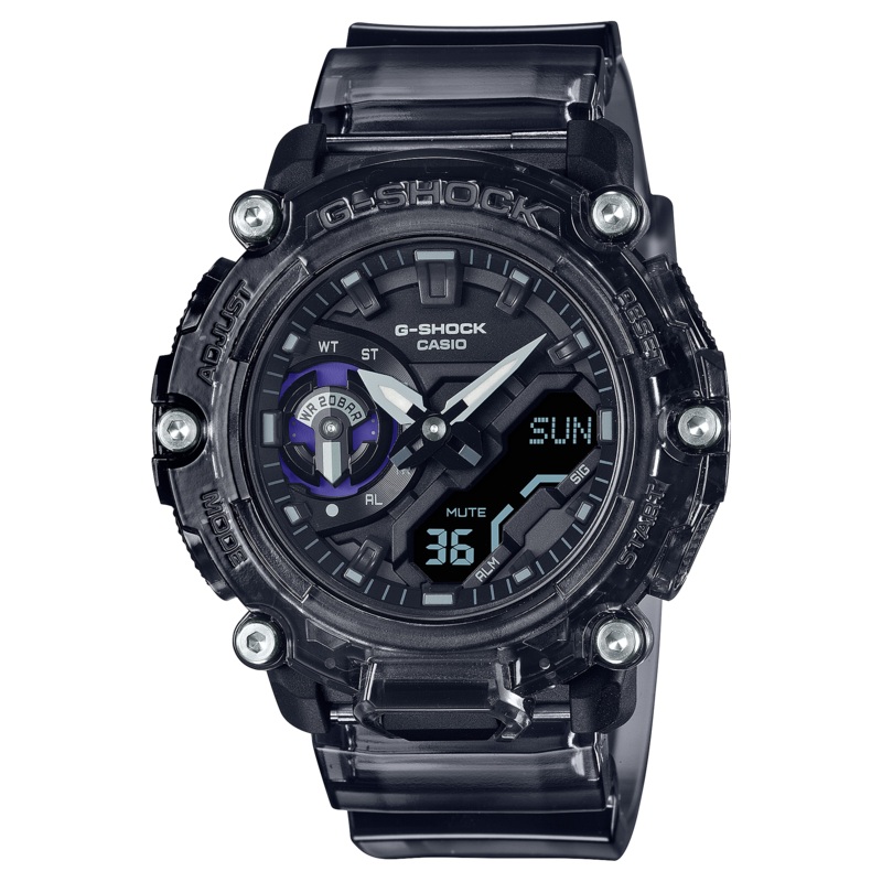 G-Shock DUO Carbon Sound Wave Transparent Mens Watch GA2200SKL-8A