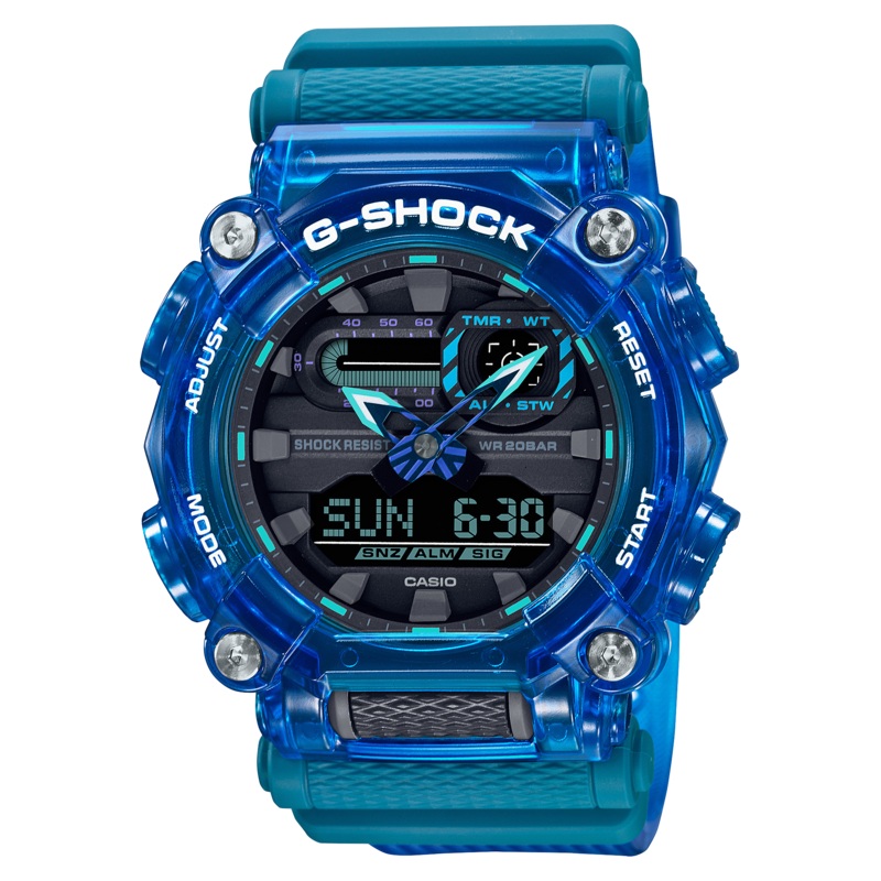 G-Shock DUO Sound Wave Blue Mens Watch GA900SKL-2A