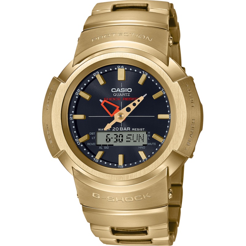 G-Shock Radio Controlled Tough Solar Gold All-Metal AWM500GD-9A