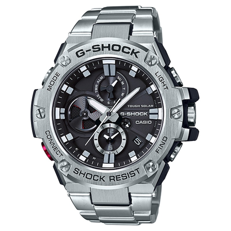 G-Shock Solar Stainless Steel Connected Series Mens Watch GSTB100D-1A