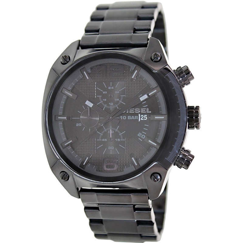 Diesel Advanced Chronograph Black Dial Ion Plated Dz4223 Mens Watch