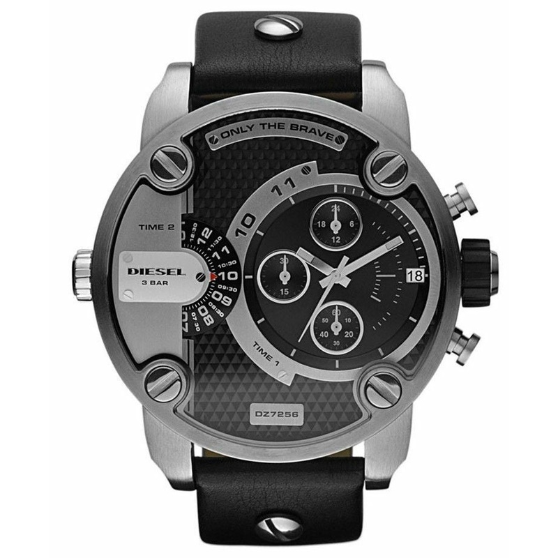 Diesel Only The Brave Dual Time Zone Mens Watch