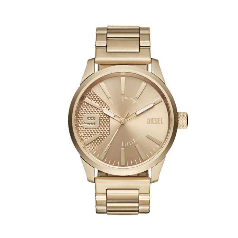 Diesel Rasp Gold Stainless Steel Gold Dial Watch DZ1761