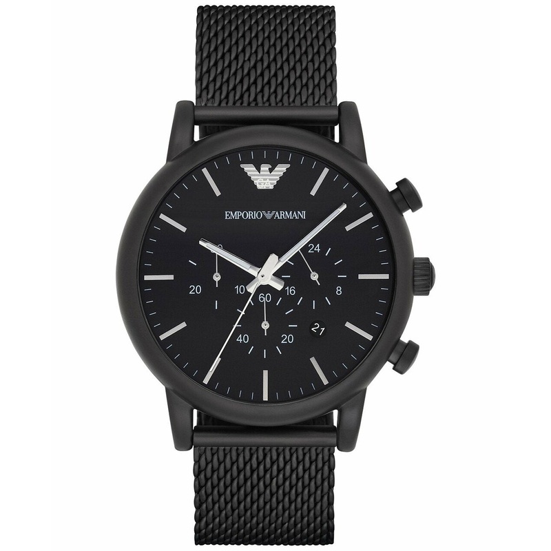 Emporio Armani Men's Black Dial Watch AR1968 for Timeless Elegance