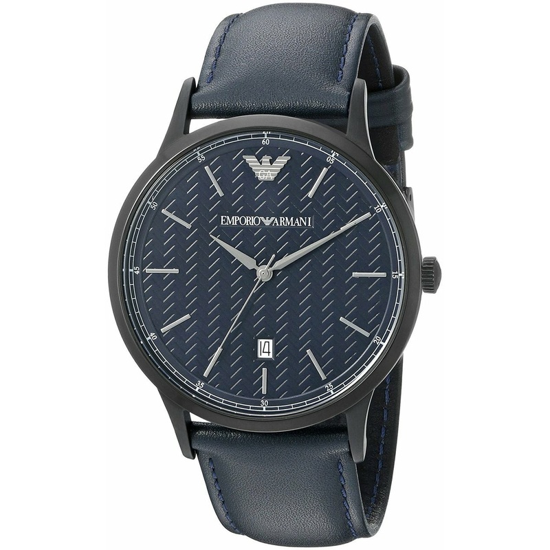 Emporio Armani Mens Dress Blue Analog Quartz Watch AR2479