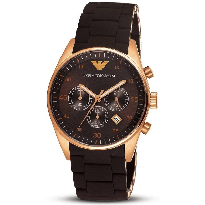 Emporio Armani Stainless Steel Men's Chronograph Watch AR5890