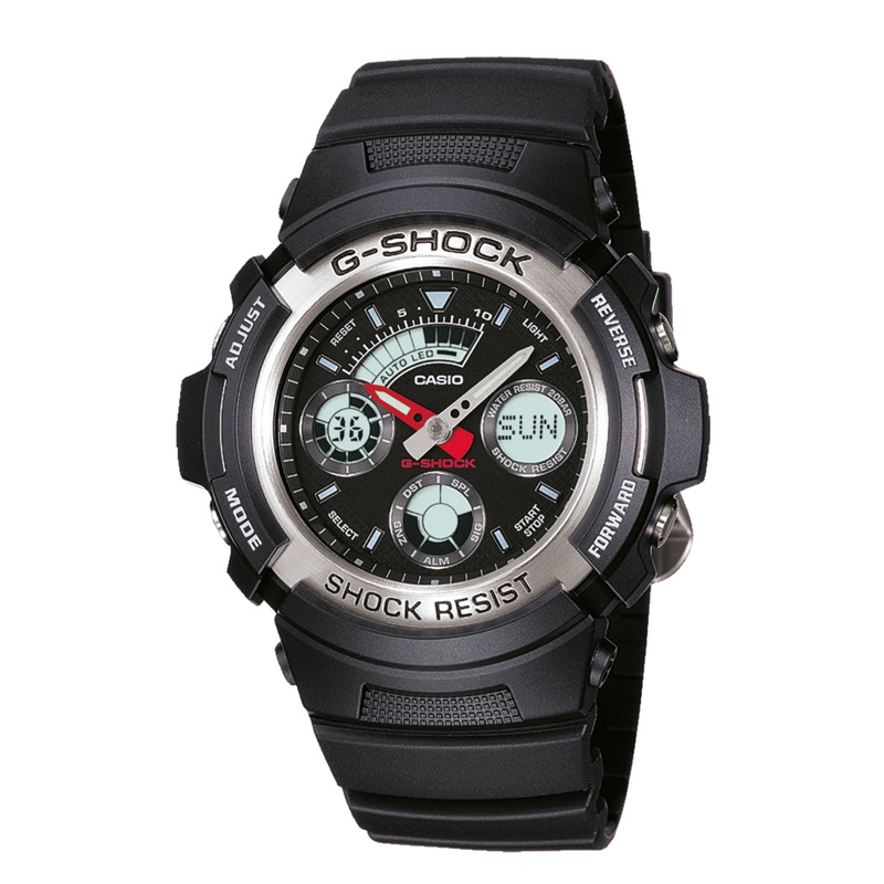 G-Shock Analogue Digital World Time Mens Watch AW590-1
