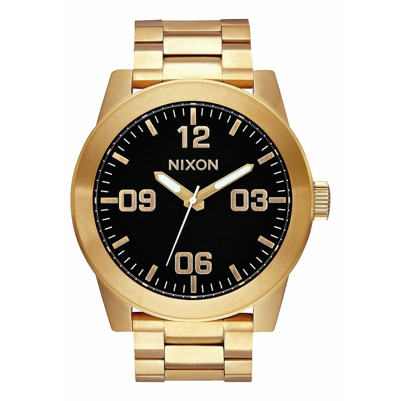 Nixon Corporal SS All Gold And Black Mens Watch A346-510-00