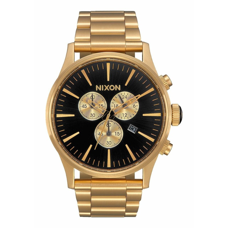 Nixon Sentry Chrono All Gold And Black Watch A386-510-00