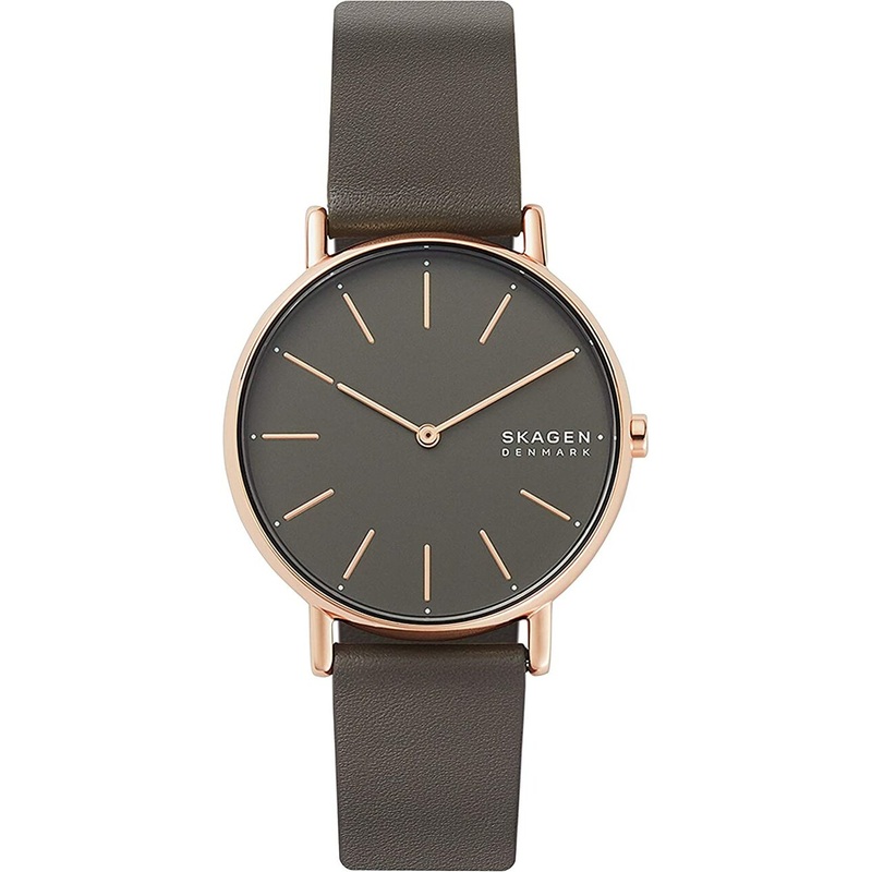 Skagen Women's Grey Dial Watch with Leather Strap SKU SKW2794
