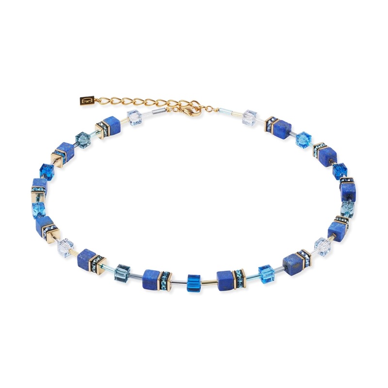 Coeur de Lion GeoCUBE Iconic Precious Necklace Blue