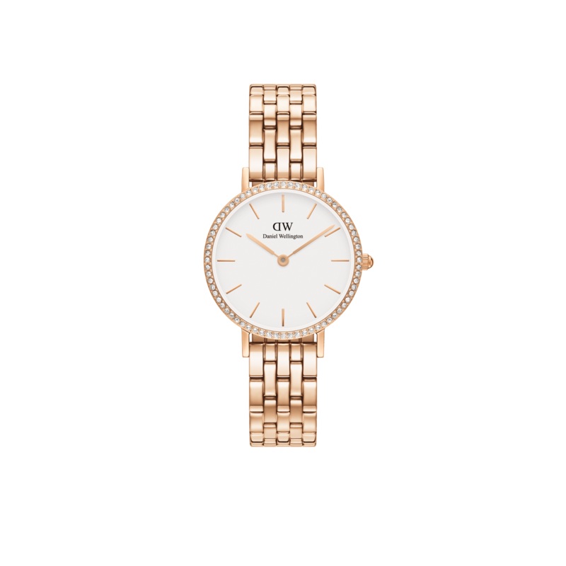 Daniel Wellington Petite 28mm Bezel 5-Link White Watch DW00100666