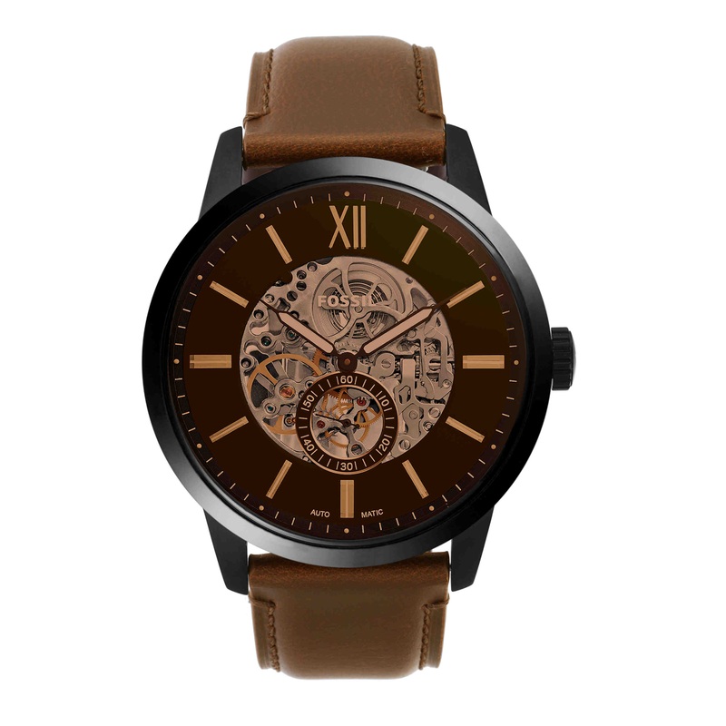 Fossil Townsman Automatic Leather Mens Watch