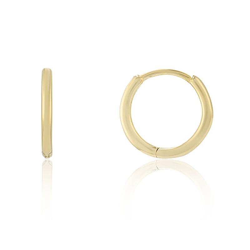 Small 9ct Yellow Gold Huggie Earrings