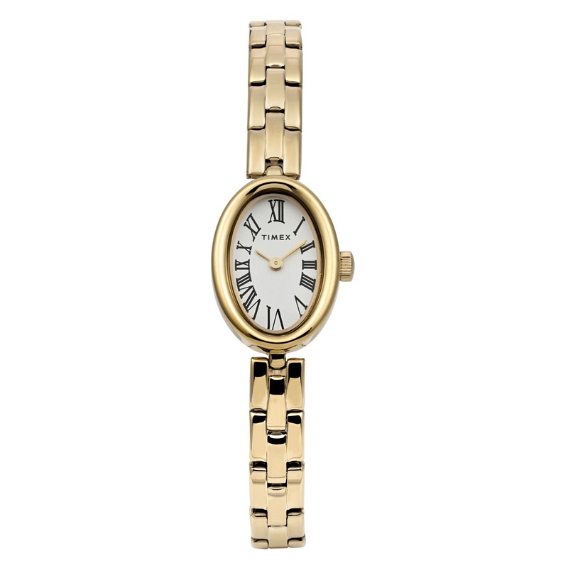 Timex Cavatina Gold Case White Dial Women's Watch TW2Y26700