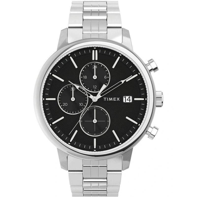 Timex Chicago Chronograph 45mm Stainless Steel Band Watch TW2V01600